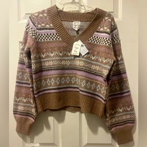 Junior girl crop like sweater